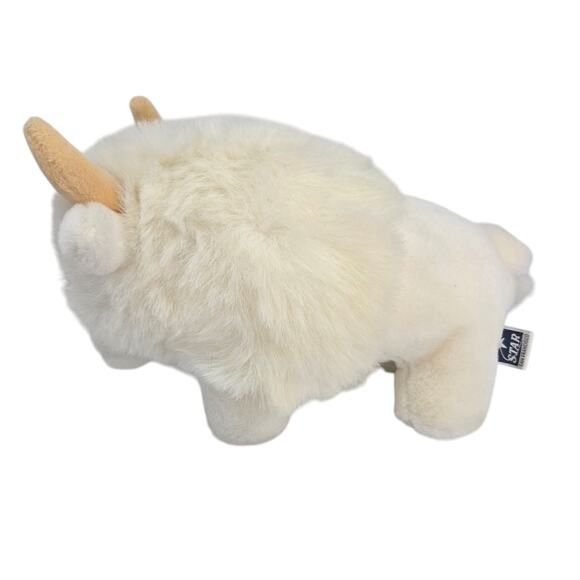 Giant Star Vintage White Buffalo Zoo Rare 1998 Stuffed Animal Plush Toy‎ 11" - Picture 6 of 7